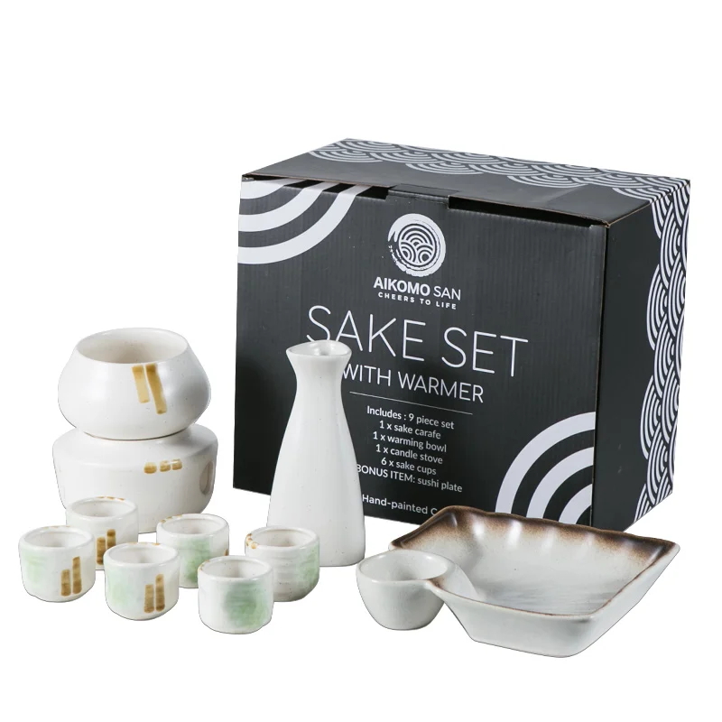 2024 Hot-selling Wholesale Japanese Ceramic Sake Set Sake Bottle And Cup For Gift And Party
