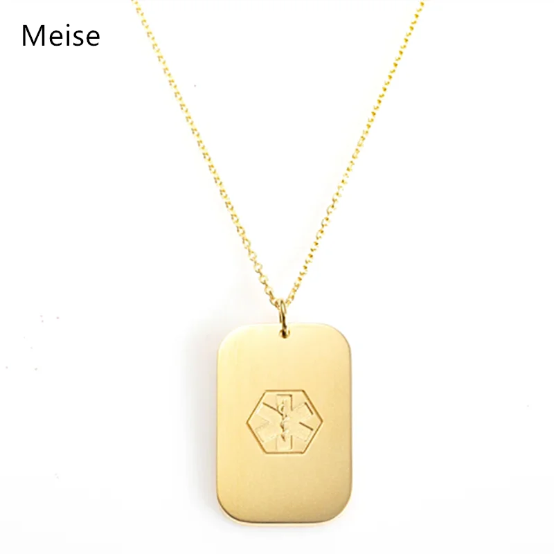 Yiwu Meise Stainless steel Medical Necklace