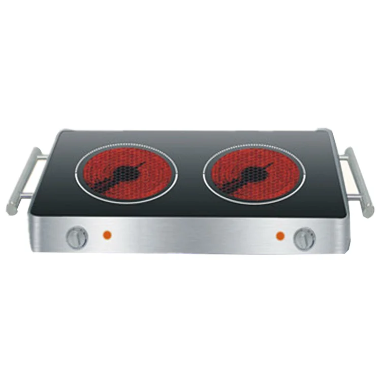 Factory price intelligent built-in digital infrared cooker high power two burners infrared cookers electric ceramic stove
