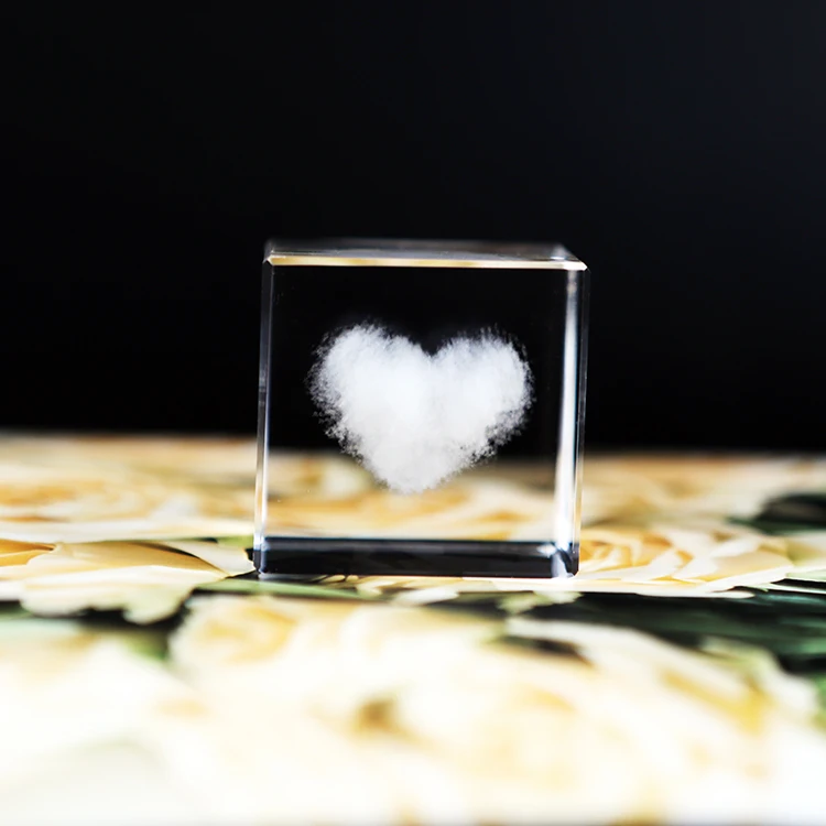 Hot Sale K9 Crystal Square 3d Crystal Cubes Custom Engraved Laser Engraved 3d Crystal Cube For Souvenirs
