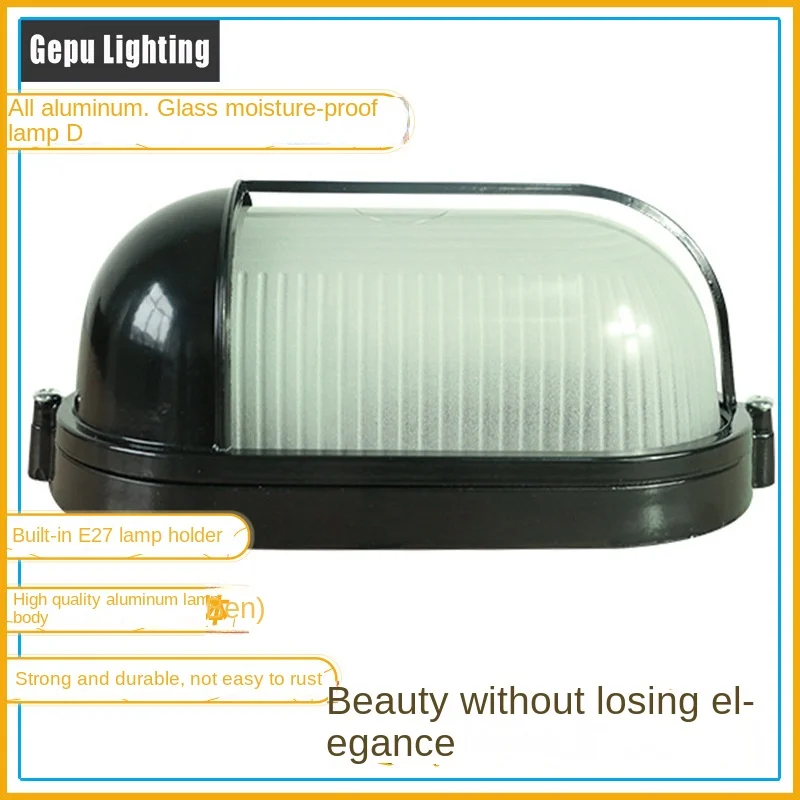 Наружный водонепроницаемый светодиодный настенный светильник с алюминиевым основанием 12 В дверной налобный для балкона внутреннего двора наружный Amazon взрывной продукт