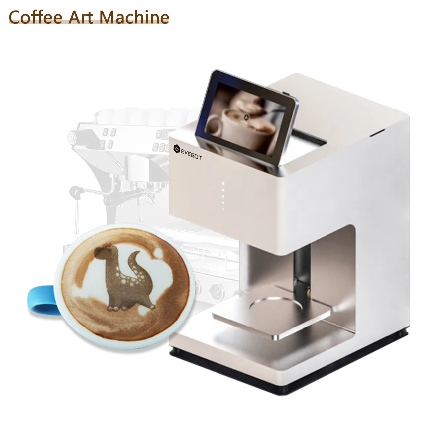 Evebot EB-Pro Fantasia CE Certificate Cappuccino Biscuit Macaroon Cake Toast Selfie Coffee Printer WIFI high resolution