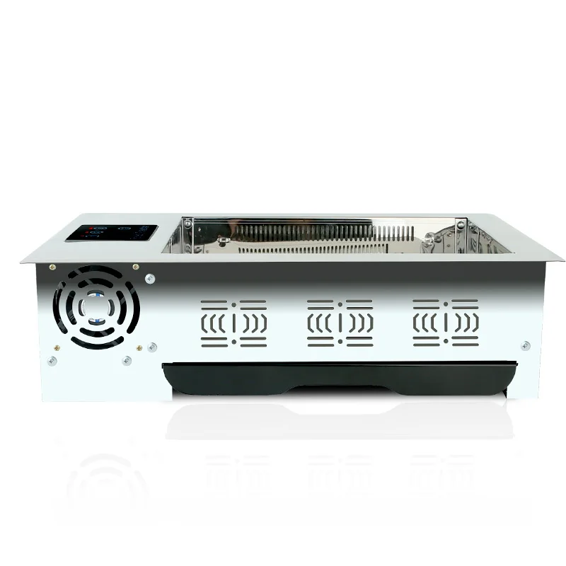 
Korean Infrared Electric Grill Smokeless Oven Square Upper Exhaust Smoke BBQ Electric Grills 