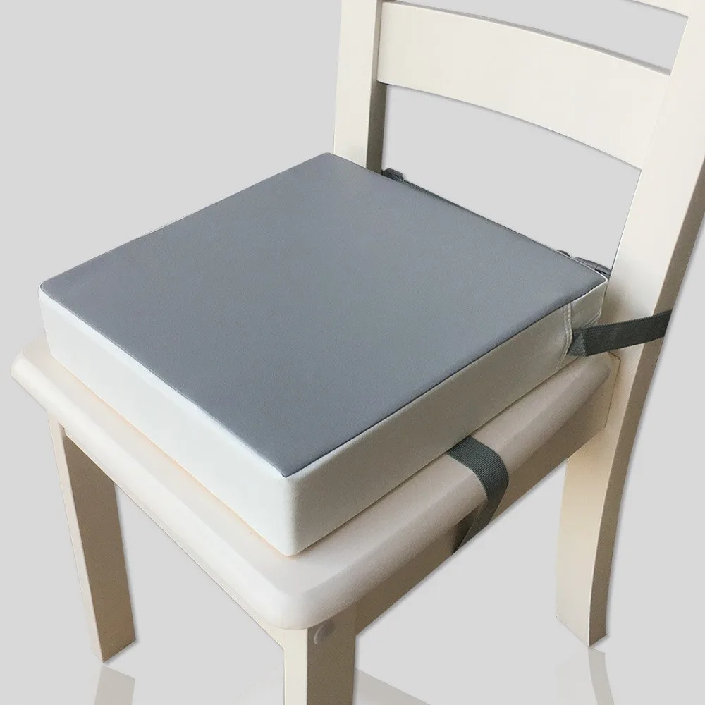 Durable strong baby kids children dinning chair Custom cushion portable non slip seat booster square sponge pad with strap