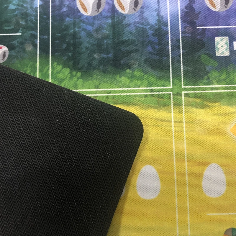 customizable printing cards playing natural rubber poker table cloth mat for card game texas poker rubber pad