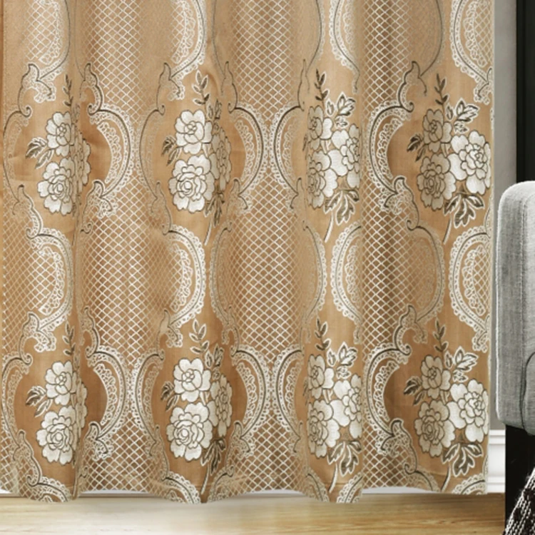 New Product Custom Design Ideas High End French Window Drapes Top Valance for Curtain