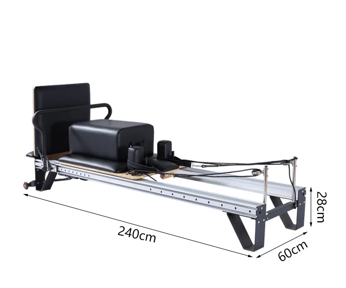 2022  Factory Commercial Aluminum Alloy Pilates Reformer for Studio and Home with Box and Jump Board Pilates Workout