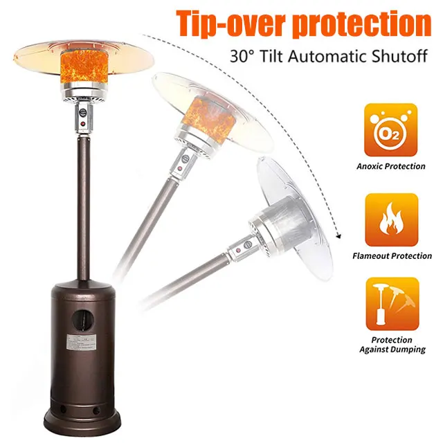 Factory wholesale Outdoor garden umbrella shape gas patio heater