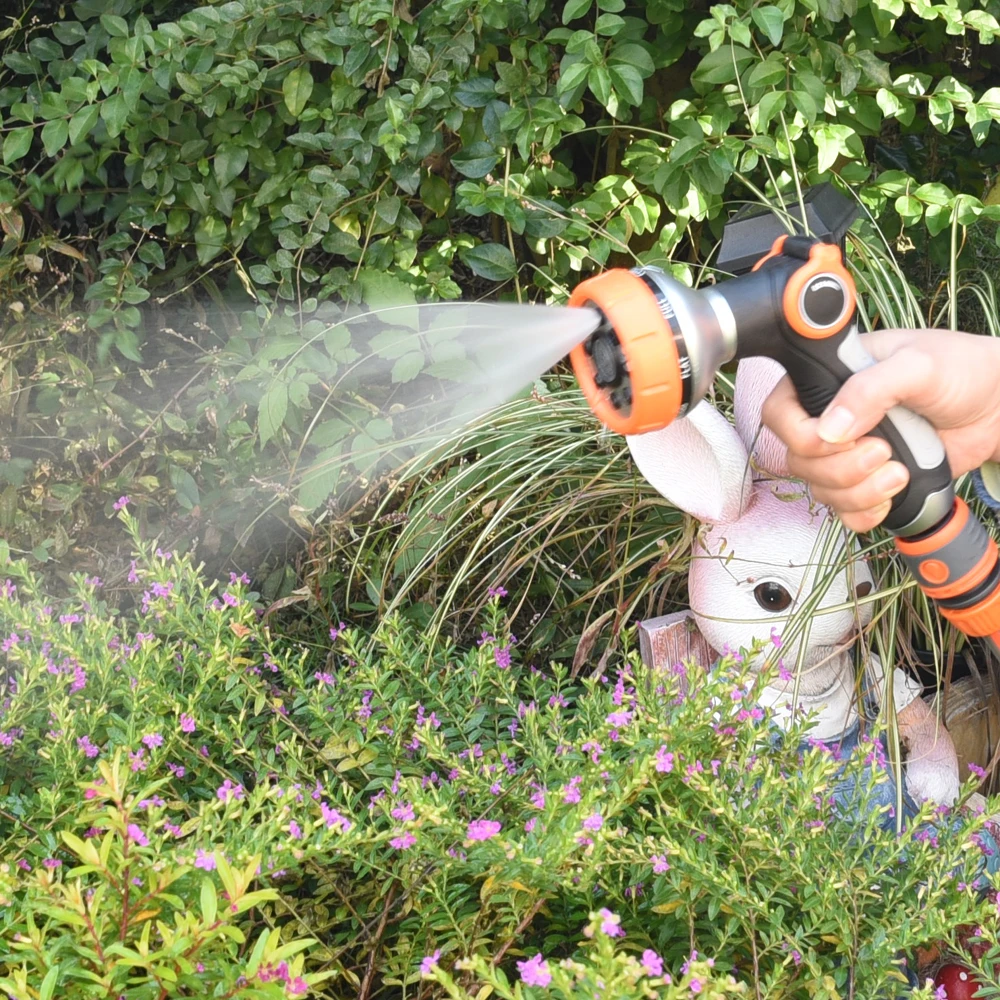 multi function garden spray nozzle with thumb valve for garden water