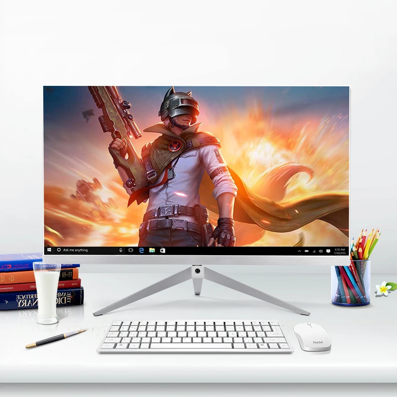 China Manufacturer 23.6 24 inch Pc Mini 8g Ram 256g Ssd i3 i5 i7 i9 CPU Oem Pc All In One All-in-one Pc