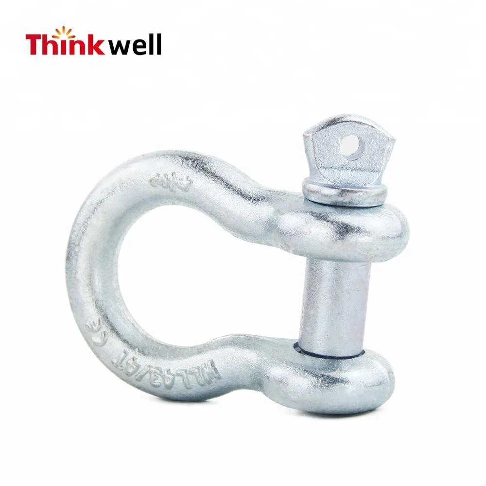 Factory Price 8T Heavy Duty Off Road Bow Shackles Accessories With D Ring Shackle Isolator