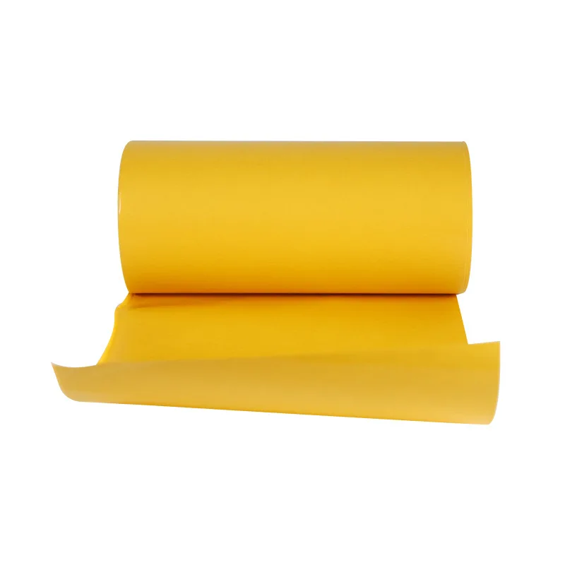 Wholesale customized yellow PE release paper giant roll isolation adhesive with minimal residue