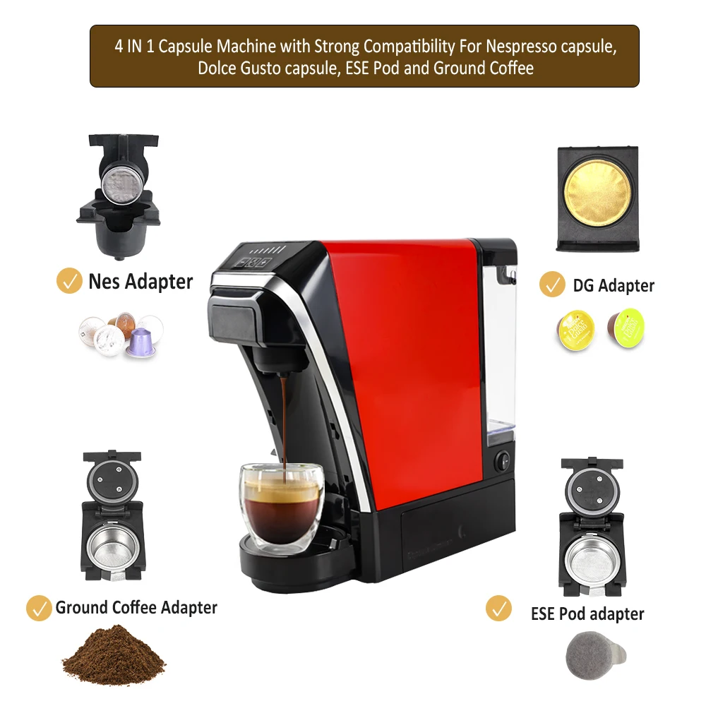 Wholesale High Quality 5in1 Multifunctional NES capsule and dolce gusto home coffee maker machine