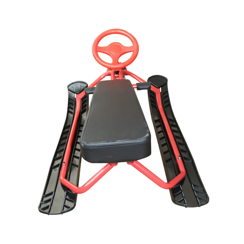 Adult Motorbike Style Snowboard Kids Snow Ski Racer  Bike  Steel Pipe Snow Runner Bike Sled