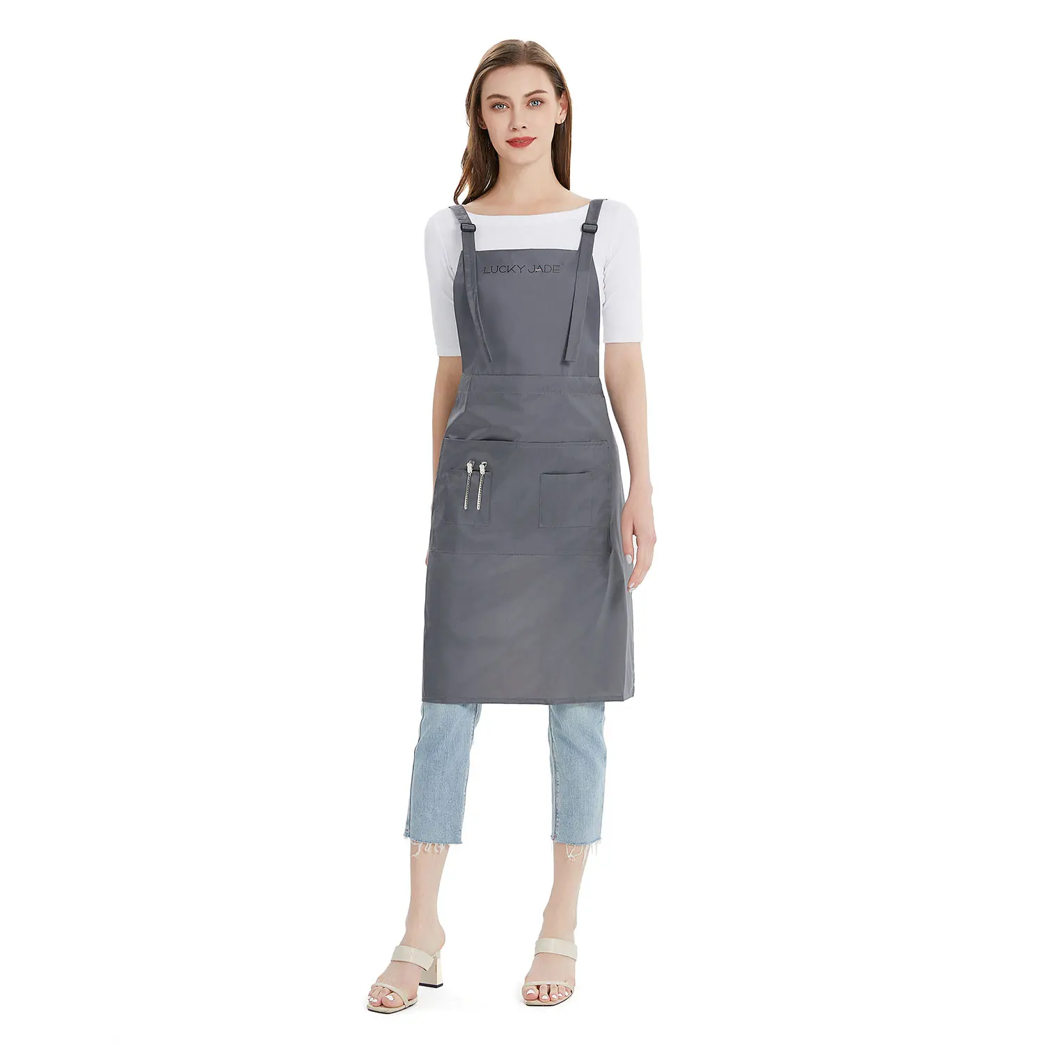 Wholesale Custom Logo Hairdresser Salon Apron - Perfect for Barbershops or Promotional Events 5B1