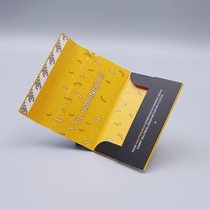 Custom Logo Printing Cardboard Paper VIP Member Card Envelopes UV Spot Gift Card Packaging Envelope
