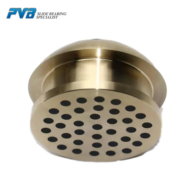 Spherical Oiles bearing, Spherical plain bearing with graphite plugged,Solid bronze bushing