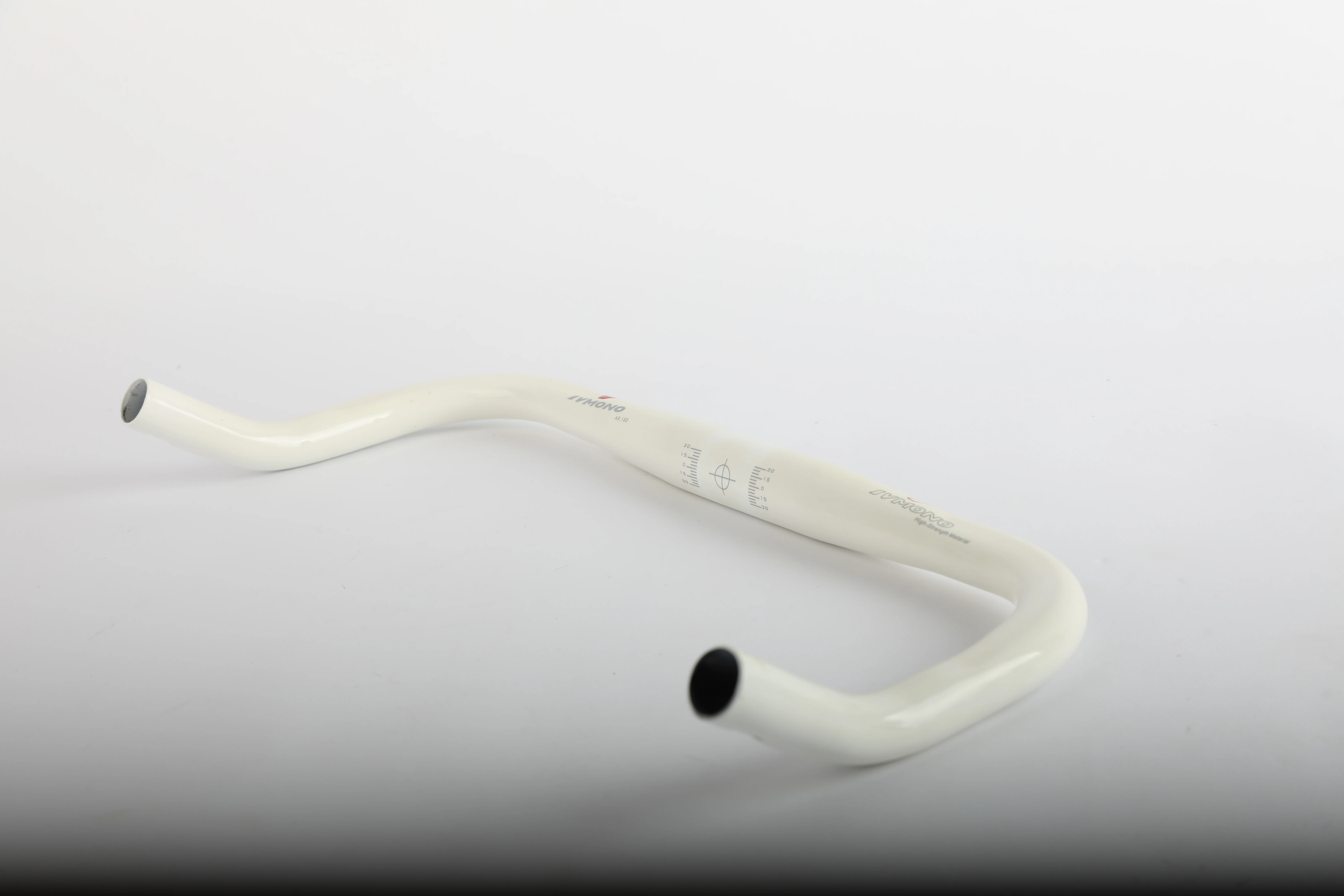 White Bicycle Handlebar Road Car Handle Bicycle Faucet Ultra-light Aluminum Alloy Broken Wind Bending Handle