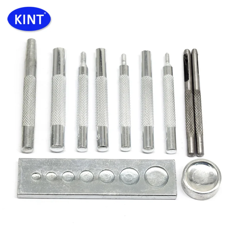 High quality 11 PCS Leather Crafts Snap Fasteners Kit Tool For Leather DIY Leather Craft Making Tool