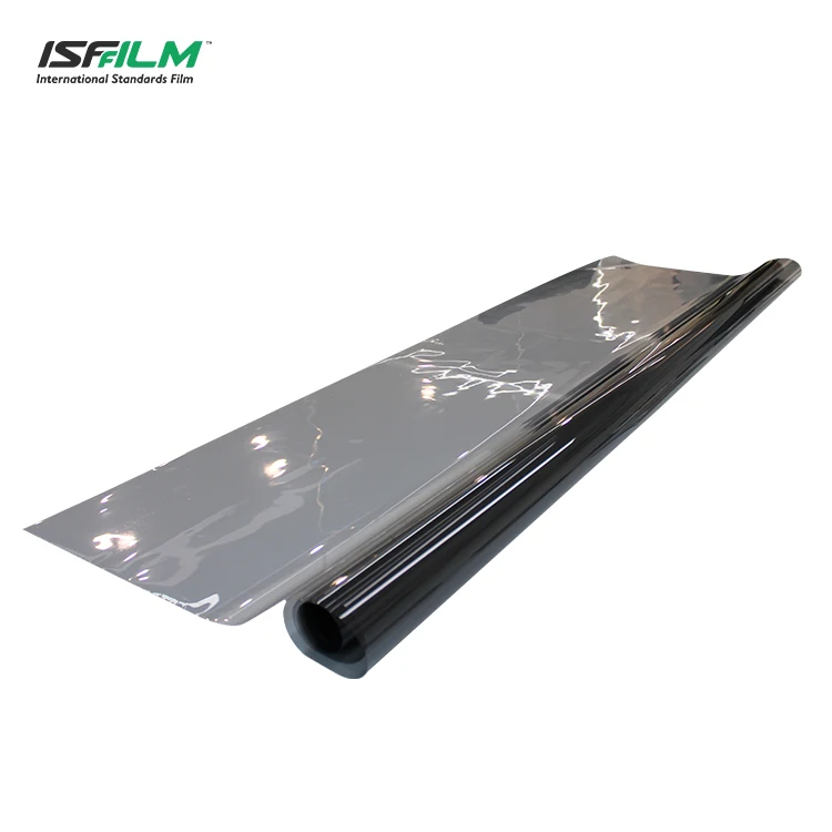 ISFFILM 100%UVR Car window film Cheap Price 5%-90% Vlt Solar Film Tint Window Tint Film