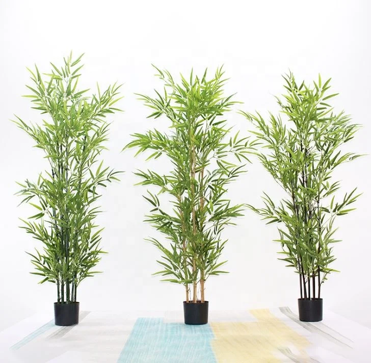 Large indoor tree plants artificial bamboo trees plant plastic bamboo plant in pot