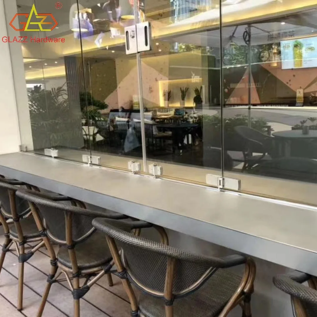 Interior frameless glass partitions folding sliding doors exterior balcony sliding bifold door