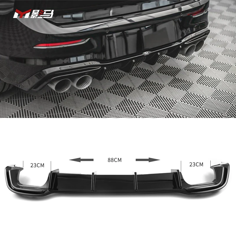 Car rear lip R style rear bumper lip Rear Diffuser For VW golf 8 mk8 R-Lline gti 2021 2022 2023 body kit