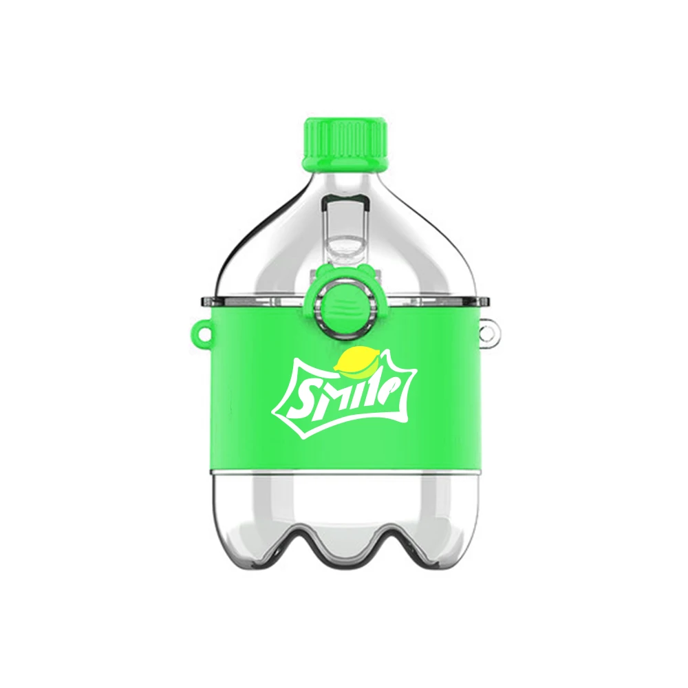 Wholesale Creative Cup With Strap Straw Coke Sprite Outdoor Novelty With Silicone Sleeve Portable Cartoon Water Cup Bottle