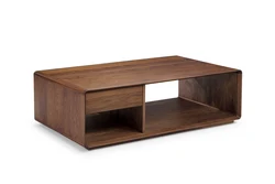 Contemporary Solid Wood Storage Furniture Drawer Coffee Table