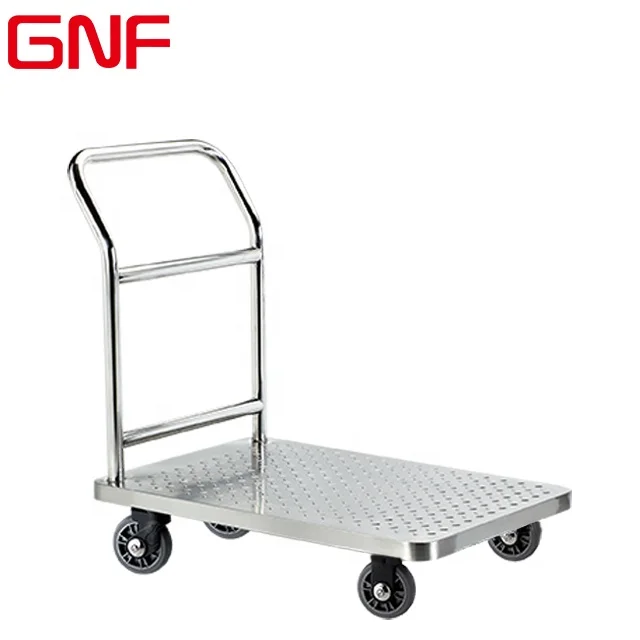 GNF High quality Stainless steel heavy duty hand trolley truck platform trolley