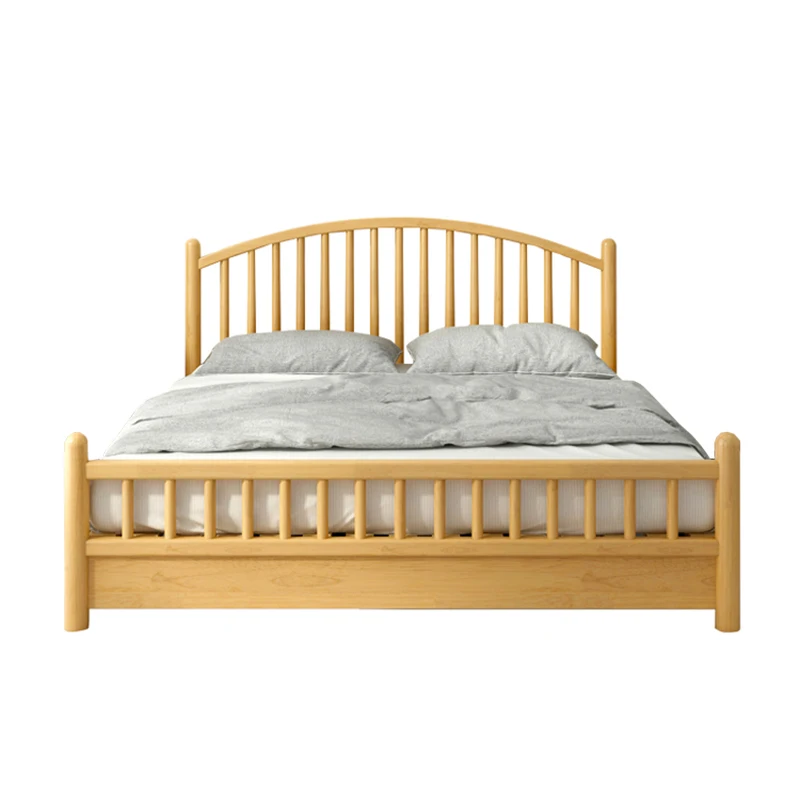 2021 sell like hot cakes wooden frame bedroom furniture  double king size bed Used in the room