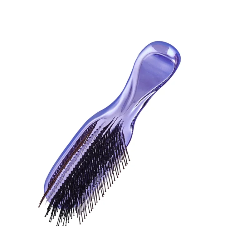 Eco-friendly Biodegradable Healthcare Tools Plastic And Nylon Baby Massage Hair Comb & Brush Soft Thin Teeth Light Portable