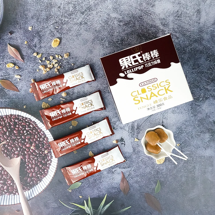 Affordable Delicious Candy Milk Flavored Whole Milk Powder Paper Stick Lollipops OEM Service