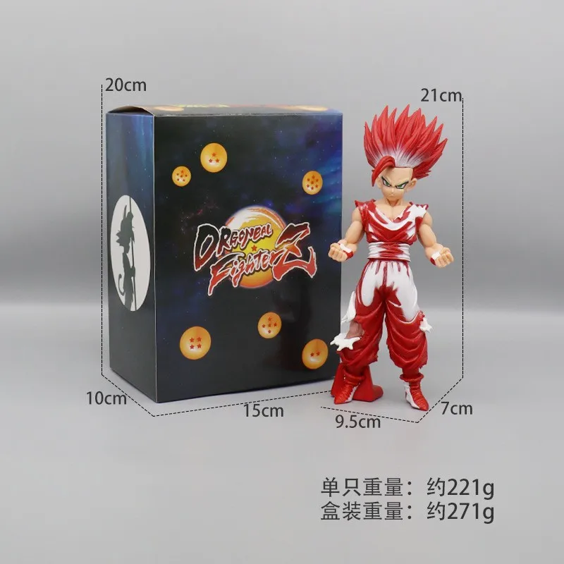 22Cm Birthday Gift Decoration Black Hair Monkey King Dragon Balls Anime Figure action figures figurine