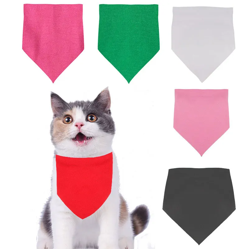 Amazon hot 11 colors DIY heat transfer dog bandana sublimation blank (1600622723953)