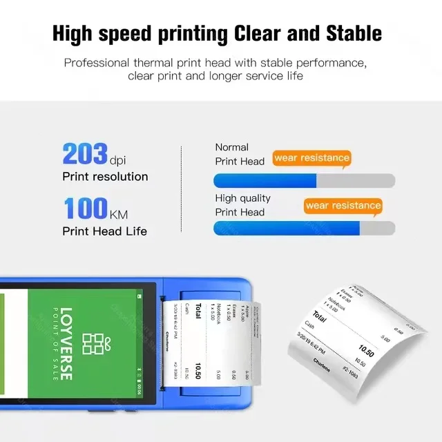 New Product Handheld Pda Android Portable Mobile Data Pda With Built-in Printer Terminal Printers & Scanners Pos Terminal