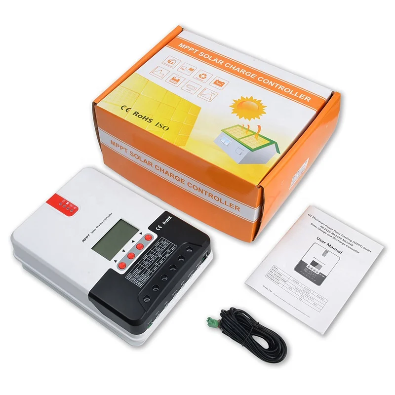20A30A40A12V/24 контроллер автоматического управления MPPT для гаража с регулировкой солнечной батареи Bluetooth