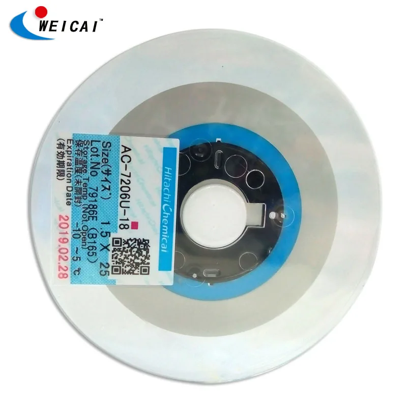 Hitachi ACF Glue Tape Conductive Acf Tape AC-7206 for PCB panel 1.5mm*25m Original Anisotropic Lcd Cof Acf Bonding Tape
