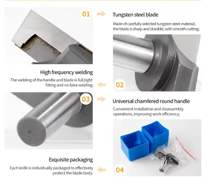 Cisivis Hot Sale Professional Grade 1/2  shank Bottom Cleaning Router Bit Woodworking carving CNC cutter