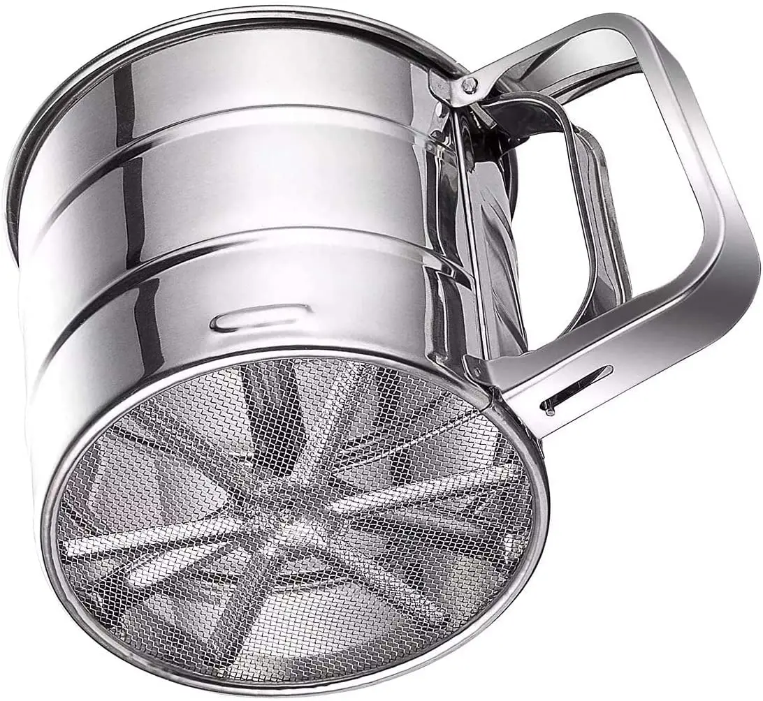 Premium Stainless Steel Shaker Double Layers Sieve Cup Flour Sifter for Baking Strainer sifters