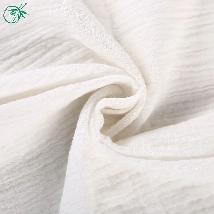 Good quality stocklot crepe pure cotton double gauze fabric for daily use masque