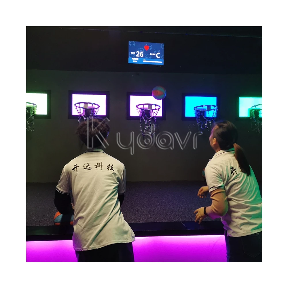Amusement park indoor team building marslite activate basketball interactive led sport game room arena active game hoops