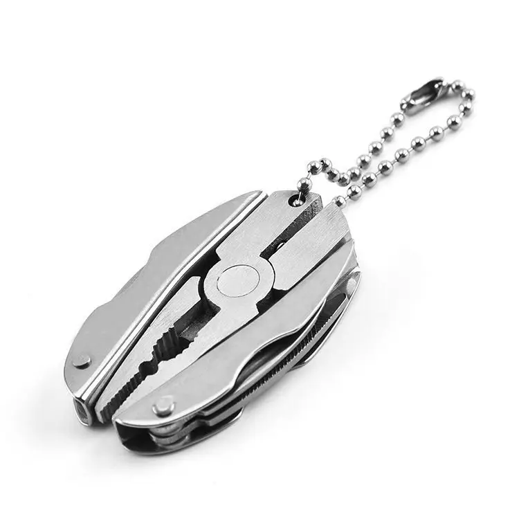 Pocket Multitools Plier Outdoor Mini Portable Folding Muilti-functional Plier Clamp Keychain Hiking Camping Tool
