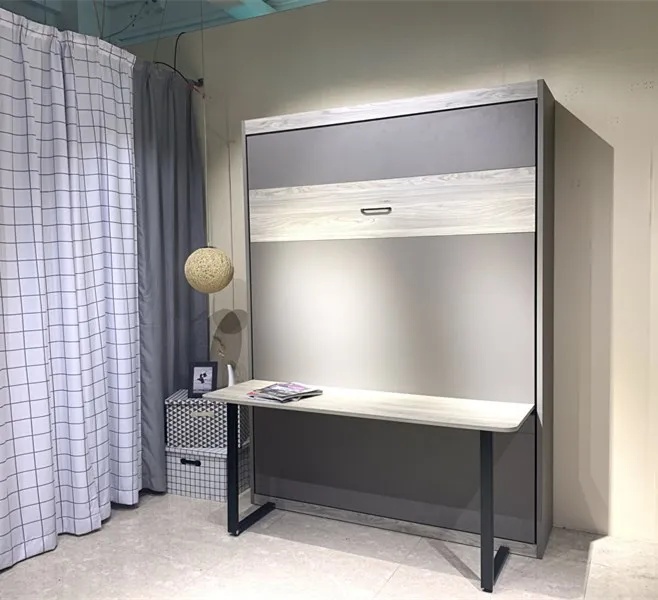 
KD Vertical Wall Bed Murphy Bed with desk 