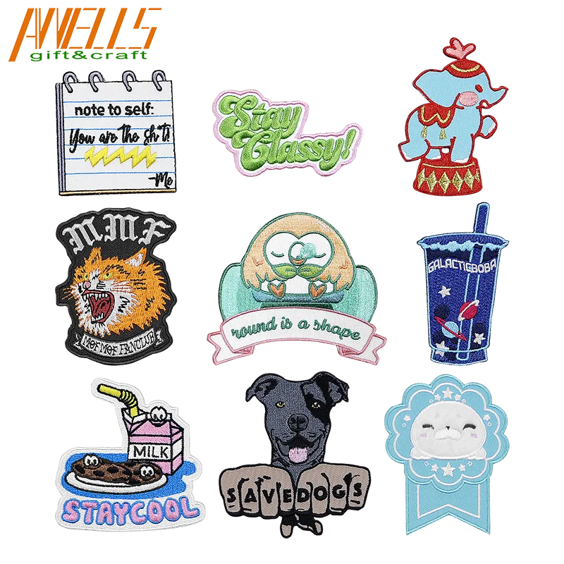 Rock Band Lifestyle Custom Big Large Letter Iron On Embroidery Game Day Football Patch Game Day Patches For Clothing Garments