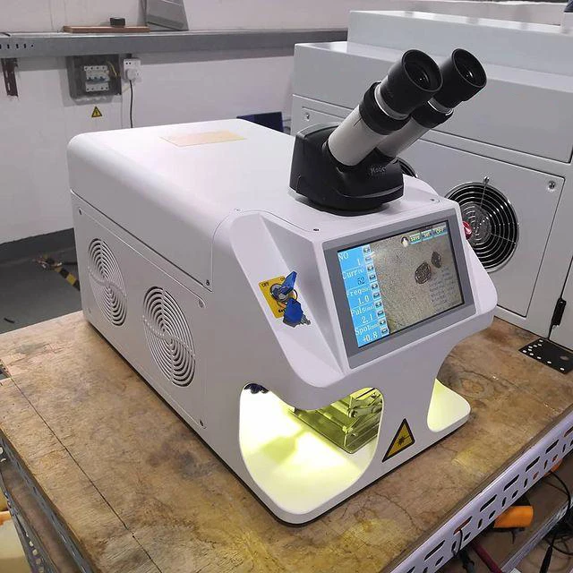 Aluminum laser welding machine 60W Cheap Compact Jewelry Fiber Laser Spot Welding Machine for Aluminum with CE