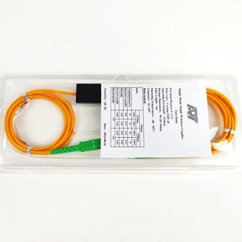 FTTH ABS Box FBT 1x2 Splitter Fiber Coupler Fiber Connector Factory Supply  Fiber Optic SC/APC High Quality 1*2 3G 4G WIFI