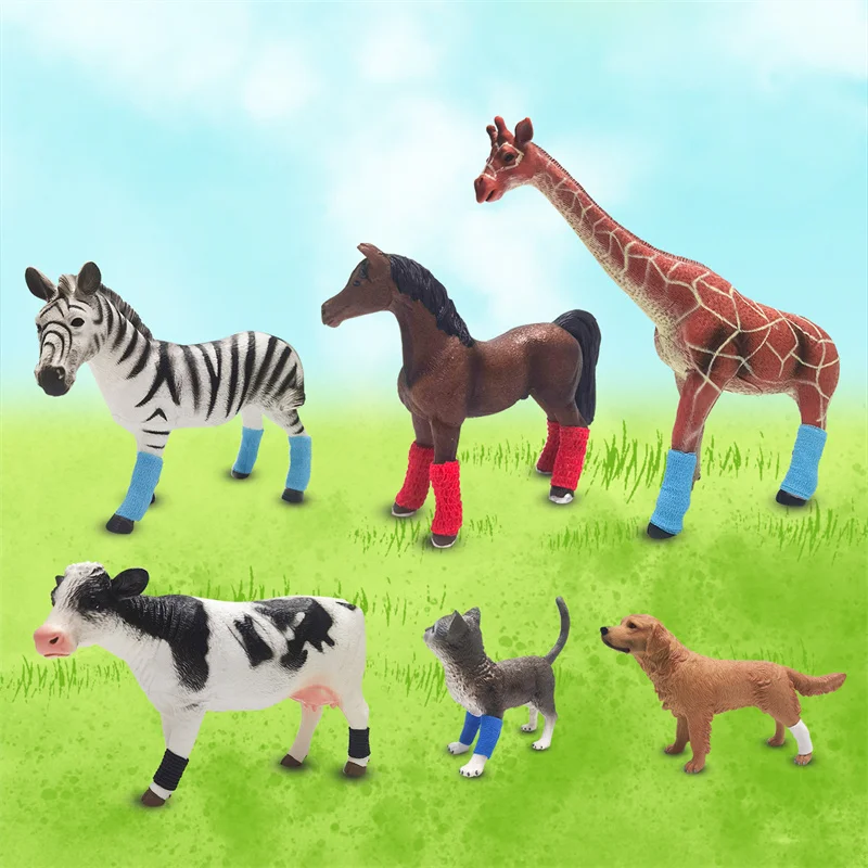 quality easily tear by hand self adhering used for cattle and horses cohesive veterinary  wraps