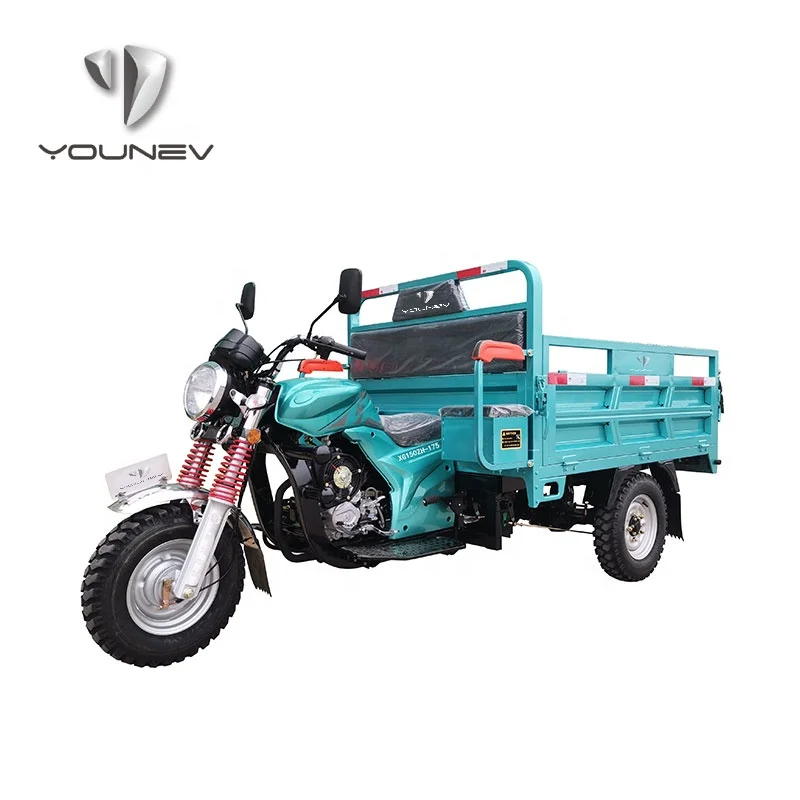 YOUNEV gasoline cargo tricycle 175cc heavy load 3 wheel motorcycle for adult