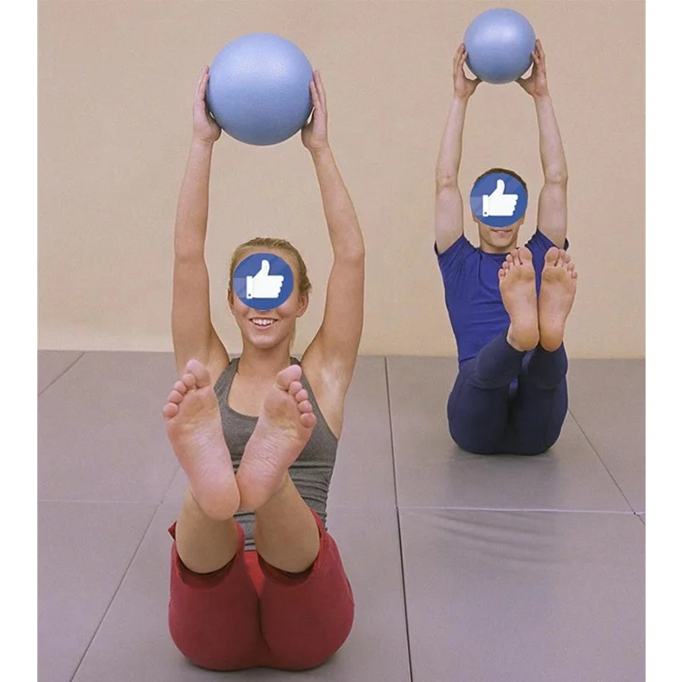 Fitness 25cm Exercise Ball for Pilates & Physical Therapy Home Gym PVC Balance Ball Yoga Ball